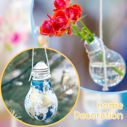 Tessco for you 1 Pcs 6.8 oz/ 200 ml Plastic Light Bulb Jars, Silver