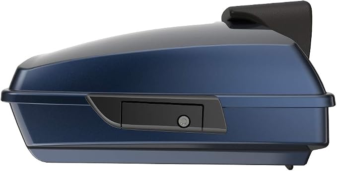 Advanblack Road Glide Tour Trunk Pack Midnight Blue Razor Tour Trunk Pack Backrest Pad for '97-'25 Harley Touring Road King Street Glide Electra Glide CVO models
