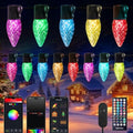 Christmas Lights Outdoor, 150 LED RGB C9 String Lights, Smart APP & Remote