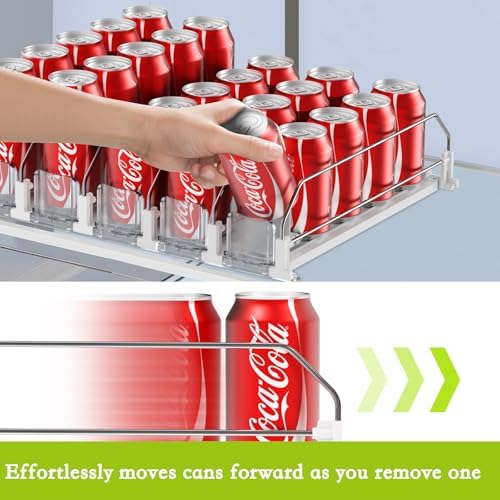 IBORING Drink Organizer for Fridge,Holds up to 25 Cans