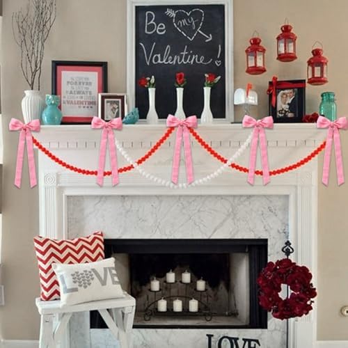 12Pcs Pink Velvet Bows Christmas Tree Decorations,5in x 10in Xams Ornaments