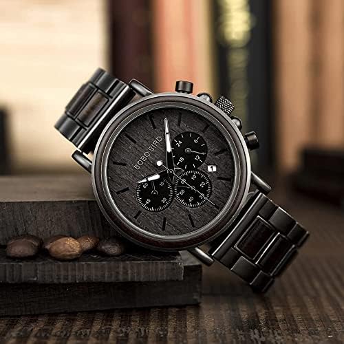 2win Engraved Wooden Watch for Boyfriend My MAN Fiancé Husband Customized Personalized Wood Watches for Men Birthday Anniversary Personalized Watch