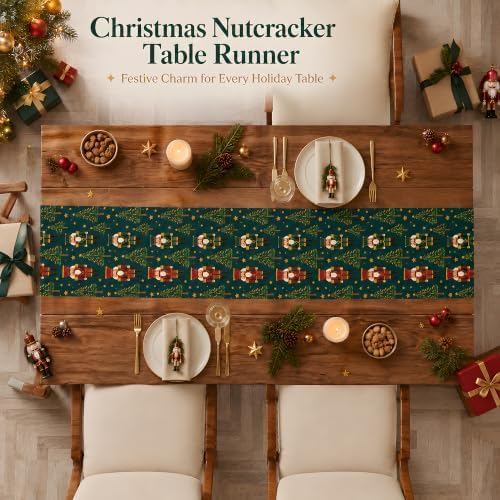 Christmas Decorations - Nutcracker Christmas Table Runner Home Party Decor