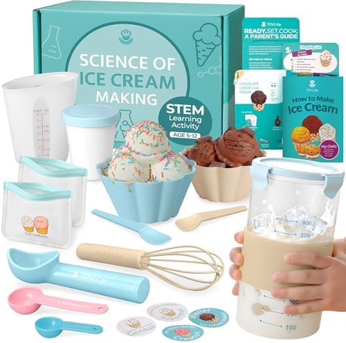 Tovla Jr. Kids Ice Cream Science Maker Kit | Real Reusable | Ages 5-12