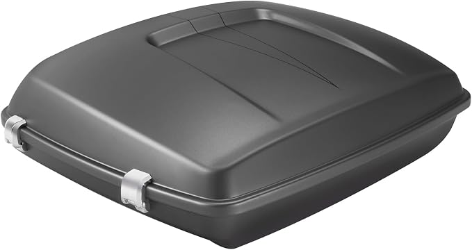 5.5" Razor Motorcycle Trunk W/Latch Key Fit For Harley 2014-2025 Touring CVO Road King Street Glide Electra Glide Ultra Limited Pack Charcoal Denim