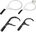 4 Pcs 4.6'', 5'', 6'', 8'' Fuel Filter Wrench Set, Compatible with Various Fuel Filter Size Include Water Separator, Engines