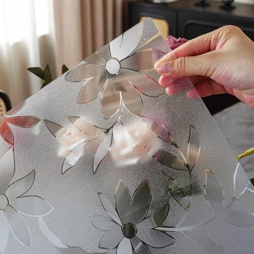 OstepDecor Floral Table Protector 16" x 40", 1.5mm Thick Vinyl Desk Mat