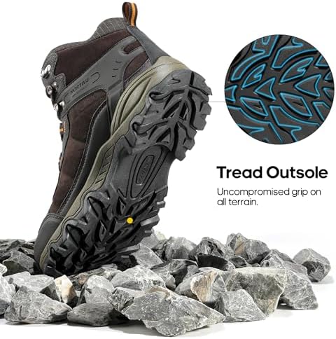 NORTIV 8 Men's Waterproof Lightweight Hiking Boots