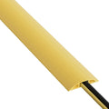 D-Line 6ft Floor Cord Cover, Floor Cable Protector, Extension Cord Cover, Protect Wires & Prevent Cable Trips, Cable Management Solution - Cord Cavity = 0.63" (W) x 0.31" (H) - Safety Yellow