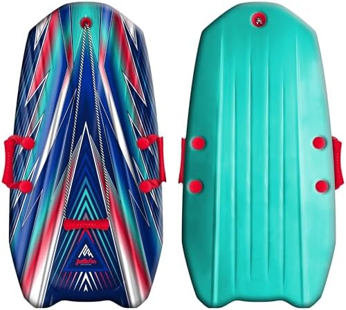 Artikfun 36in Winter Foam Snow Sled with Tow Rope and Handles