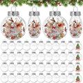 Wettarn 100 Pcs 2.36" Clear Plastic Disc Ornaments