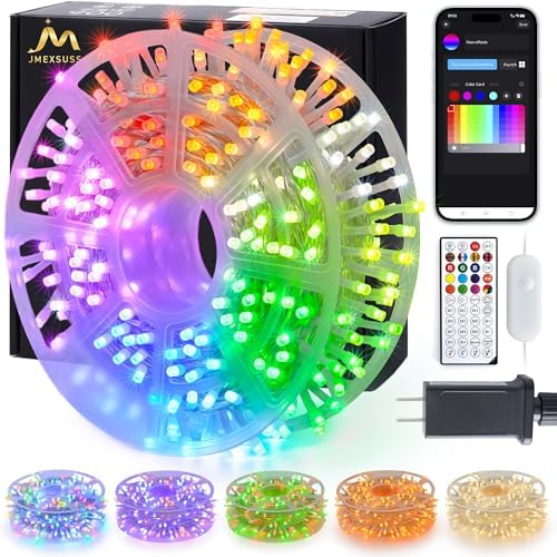 JMEXSUSS 600 LED RGB String Light Outdoor, Christmas Lights Halloween Decor