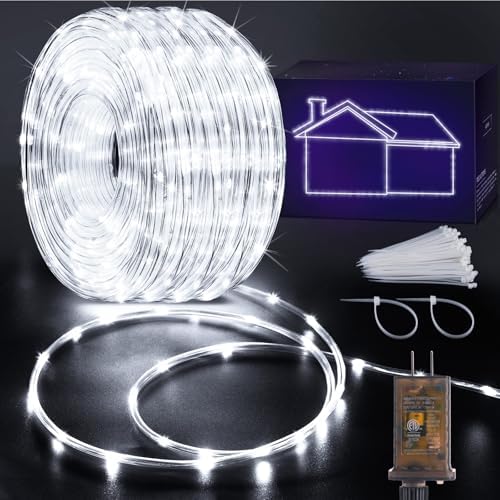 KNONEW 1000 LED Rope Lights Outdoor 164FT Rope Light for Outside Waterproof
