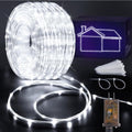 KNONEW 328FT 1000LED Rope Lights for Outside,Outdoor String Lights Waterproof 8 Modes Clear Tube Light for Indoor,Bedroom,Wedding,Garden,Patio,Christmas,Tree,Rv,Holiday Decoration(Cold White)