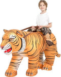 One Casa Inflatable Tiger Costume for Kids,Blow Up Ride Animal Suit