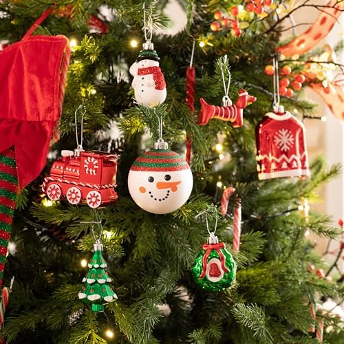 Valery Madelyn 60ct Christmas Ball Ornaments Tree Decorations Set
