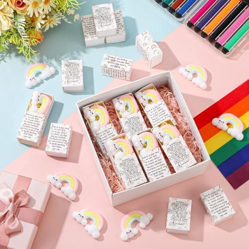 24 Sets Rainbow Positive Gifts You are Awesome Party Favors with Boxes