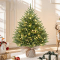 Alupssuc 2ft Prelit Artificial Mini Christmas Tree for Tabletop Desk Decor