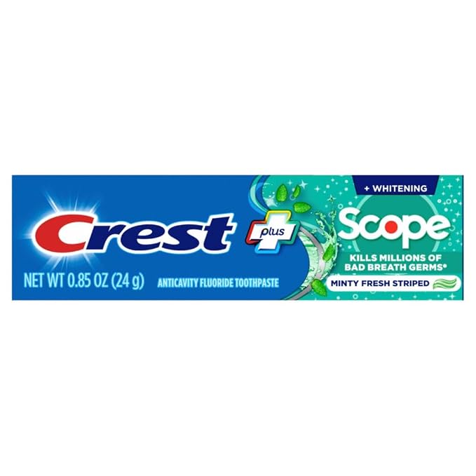 Crest Complete Whitening Plus Scope Multi-benefit Fluoride Toothpaste, Minty Fresh, 0.85 Ounce (pack Of 36)