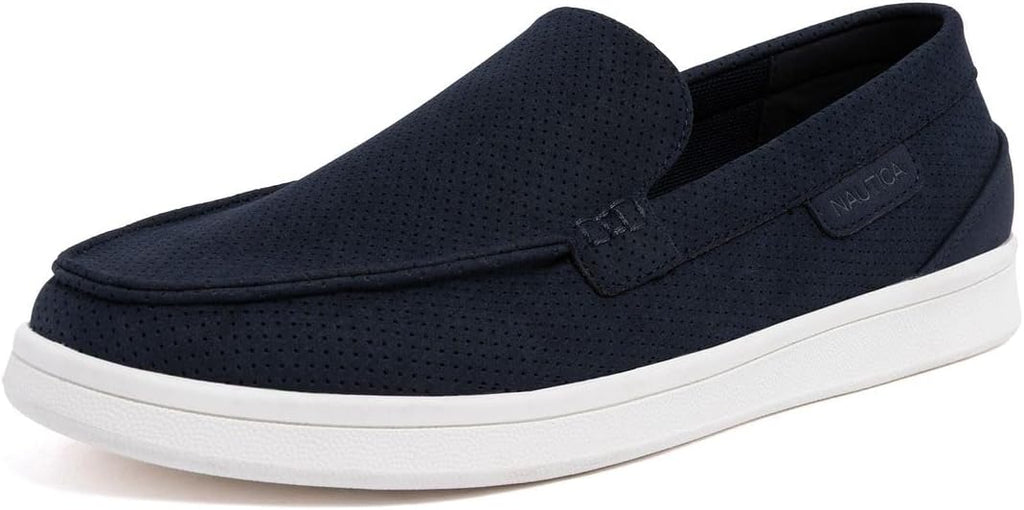 Nautica Men's Slip-On Loafers Casual Moc Toe Sneakers Boat Shoes Slipper for Men – Lightweight & Comfortable - Derwin