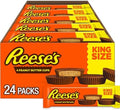 REESE'S Milk Chocolate King Size Peanut Butter Cups, 2.8 oz, 24 Ct