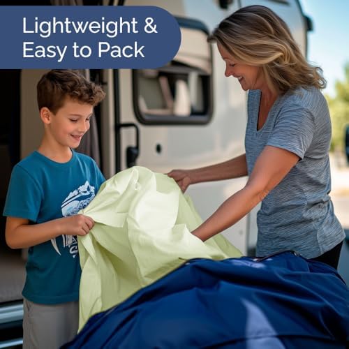 Short Queen Size 4 Piece Bed Sheet Set - RV Short Queen - Light Sage Green