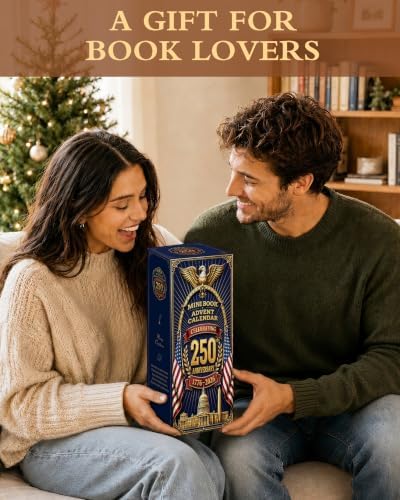 RONSTONE Mini Book Advent calendar for Christmas Tree Decor