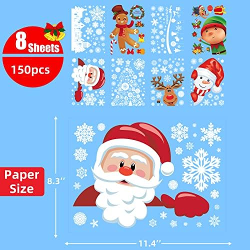 Christmas Window Clings Christmas Decorations Window Stickers Decals Xmas