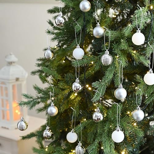 Valery Madelyn Small Christmas Tree Decorations Ball Ornaments 24ct 1.57"