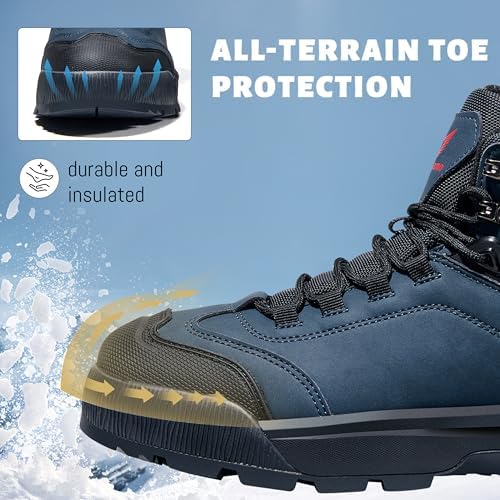 Wondamo Men's Insulated Winter Snow Boots