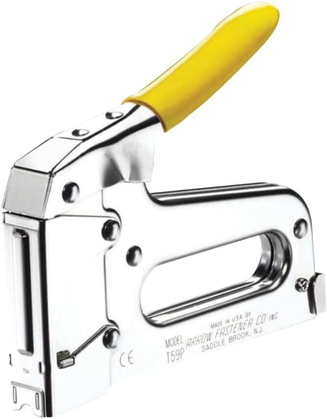 Arrow T59 Heavy Duty Staple Gun with Rear-Load Magazine for Voice and Data Cables and Wiring, Fits Wires up to 5/16-Inch Diameter