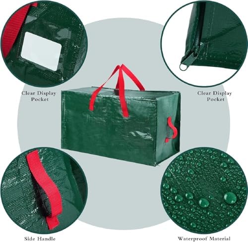 Shappy 6 Pcs Storage Bags, Green, 48 x 20",30 x 16",12 x 12"