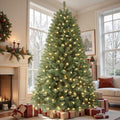 SHareconn 7ft Prelit Artificial Classic Spruce Christmas Tree