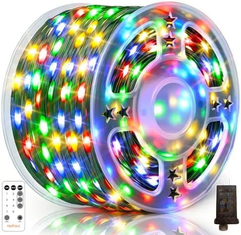1200 LED Christmas Lights 394 FT Multicolor Outdoor Remote Plug