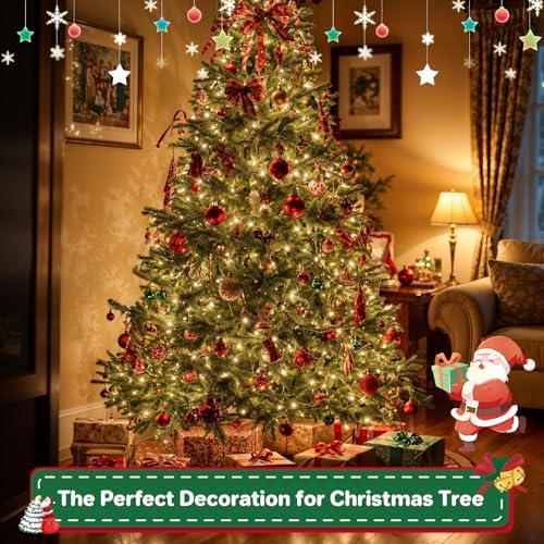 Christmas Lights Plug-in 52FT 800LEDs Cluster String Lights Indoor Outdoor