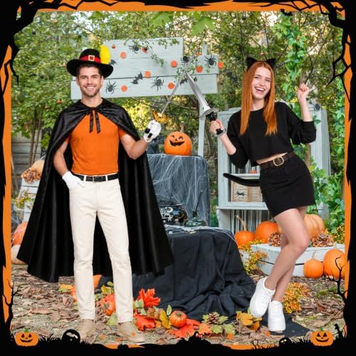 9 Pcs Halloween Couple Puss and Boots Costume Cat in Boots Cosplay Outfits