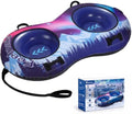 72" Snow Tube for Kids and Adult, 2 Person Snow Sled for Winter