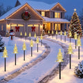 TOWPONICS Christmas Solar Pathway Lights Outdoor Decorations, 20 PCS