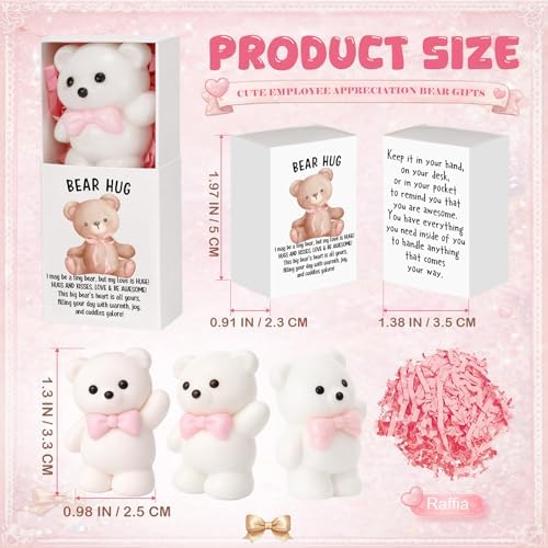 48 Sets Bear with Pink Bow Gifts Coquette Party Favors