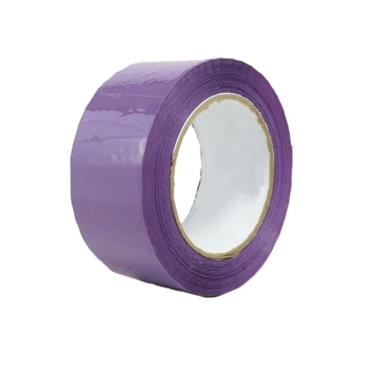 PSBM Purple Packing Tape, 12 Rolls, 2 Mil Thick, 1.88 Inch Wide, 110 Yards Per Roll, Total 1320 Yards, Colored Tape for Sealing Cartons, Packaging, Shipping & Moving