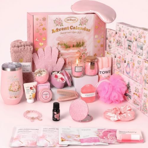 Exun Advent Calendar 2026 Adult Women & Teens - 24 Days Christmas Countdown