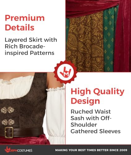 Morph Pirate Costume Women, Boho Pirate Dress, Women Halloween Costume