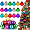 Civaner 32 Pcs 2.36 in Mercury Glass Christmas Balls Ornaments, Multicolor