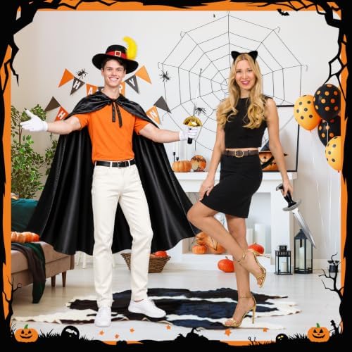 9 Pcs Halloween Couple Puss and Boots Costume Cat in Boots Cosplay Outfits