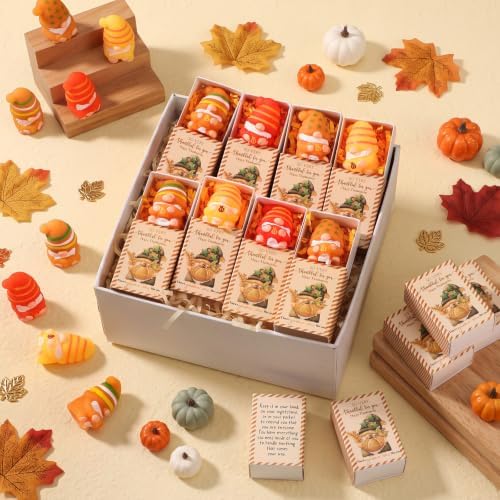 12 Sets Thanksgiving Party Favors Fall Gnome Gifts Bulk Basket Stuffers
