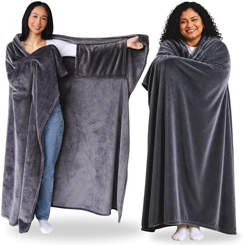 Super Blanky Wearable Blankets for Women & Men, Dorm Room Essentials, Gift for Her, Gifts for Women, Wife Birthday Gift Ideas