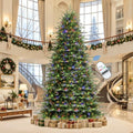 SHareconn 9ft Prelit Artificial Aspen Christmas Tree with Remote Control