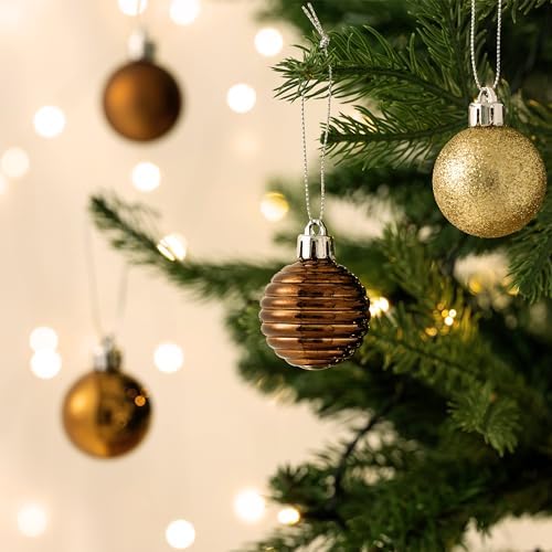 Valery Madelyn Small Christmas Tree Decorations Ball Ornaments 24ct 1.57"