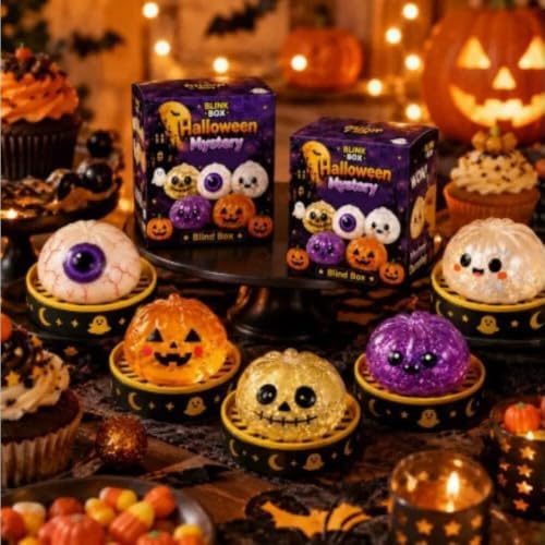 Halloween Novelty Squeeze Toy (Purple Vampire)