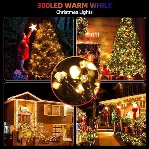MZD8391 105FT 300LED Christmas Light, Waterproof Christmas Tree Light
